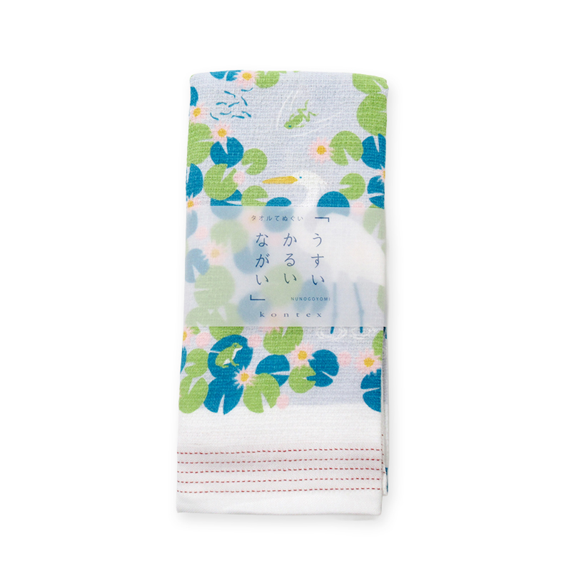 薄軽長 てぬぐいたおる  睡蓮